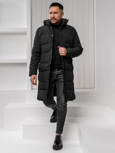 Homme Blouson d'hiver longue matelassée Noir Bolf 31M5009A1