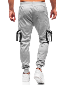 Pantalon de jogging cargo sportrif pour homme gris Bolf 8K1116