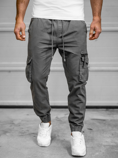 Pantalon jogger cargo pour homme graphite Bolf MP0181GA