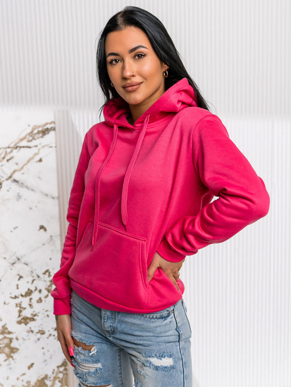 Femme Sweat-shirt kangourou Fuchsia Bolf W02A1