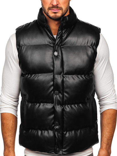 Gilet matelassé pour homme noir Bolf 0023