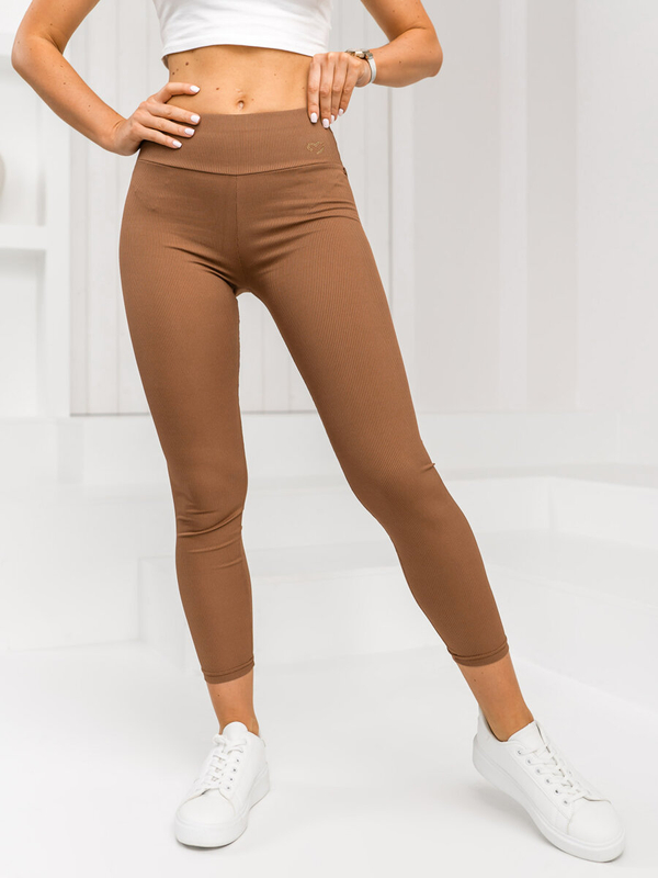 Femme Legging en rayures Marron Bolf W7903A1