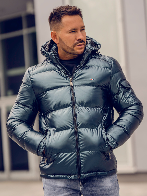 Blouson d'hiver matelassé sportif pour homme vert Bolf EX2138A