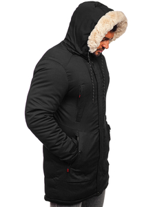 Parka d'hiver pour homme noire Bolf 22M52