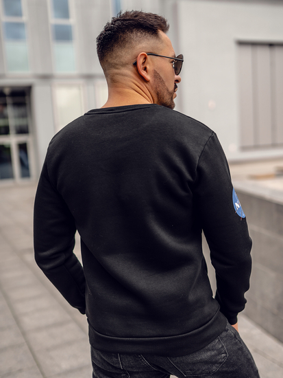 Homme Sweat-shirt avec imprimé Noir Bolf 146955A