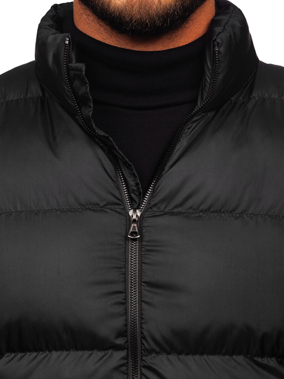 Blouson d'hiver matelassé pour homme noir Bolf 0025