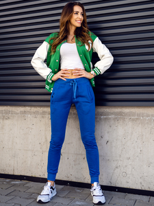 Pantalon de sport pour femme bleu cobalt Bolf CK-01B