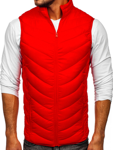 Gilet matelassé pour homme rouge Bolf 13073