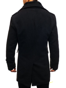 Manteau d'hiver pour homme noir Bolf 1808