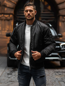 Blouson bomber de transition pour homme noir Bolf AK95A