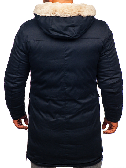 Parka d'hiver pour homme bleue foncée Bolf 22M50