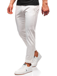 Pantalon chino pour homme blanc Bolf 1143