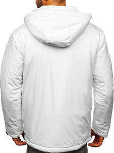 Blouson d'hiver sportif pour homme blanc Bolf HH011