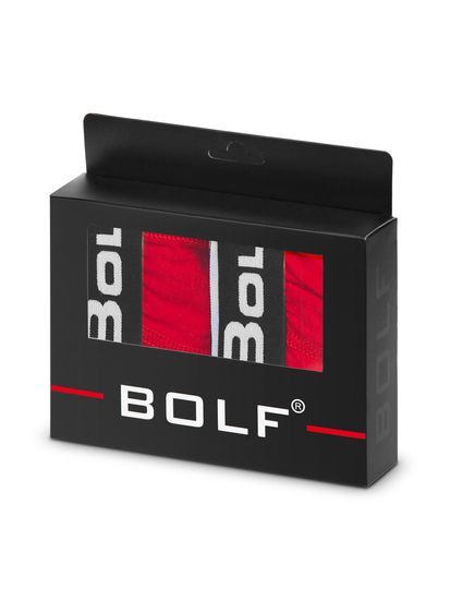 Boxer pour homme rouge Bolf 0953-2P 2 PACK