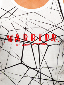 Débardeur boxer imprimé blanc Bolf 14845