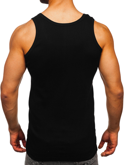 Homme Maillot de corps basique Noir Bolf 6000