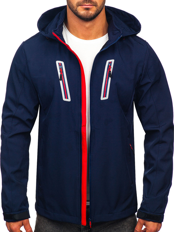 Homme Blouson softshell de transition Bleu ciel Bolf HSS036