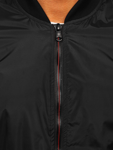 Blouson bomber de transition pour homme noir Bolf 7116
