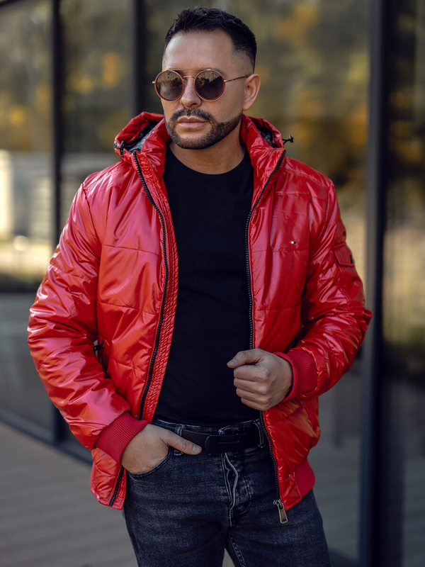 Blouson de transition sportif matelassé pour homme rouge Bolf 2143