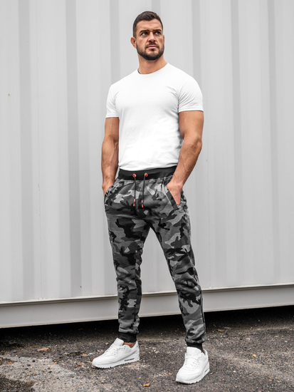 Pantalon de sport pour homme camo-graphite Bolf KZ15A