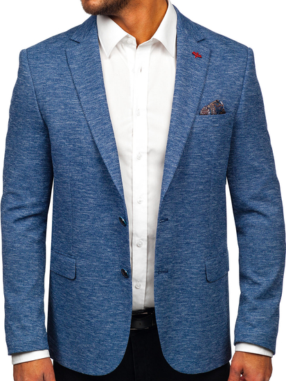 Homme Veste casual Bleu Bolf 019