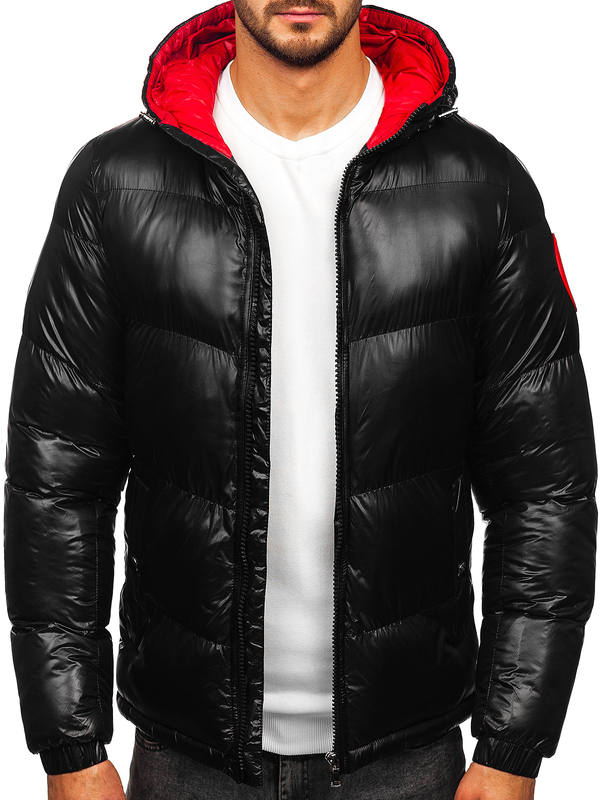 Homme Blouson d'hiver matelassé Noir Bolf 5M3198