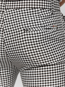 Homme Pantalon élégant à carreaux Noir Bolf 184143