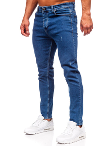 Homme Pantalon en jean regular fit Bleu foncé Bolf 6052