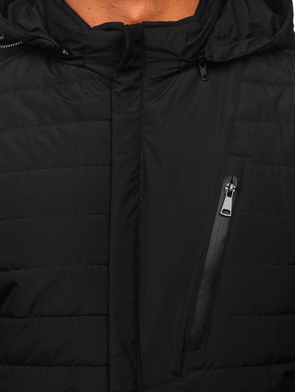 Blouson de transition matelassé pour homme noir Bolf 22M305