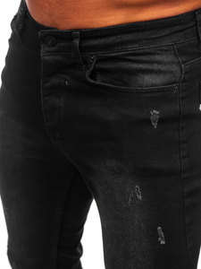 Homme Pantalon en jean regular fit Noir Bolf 6156