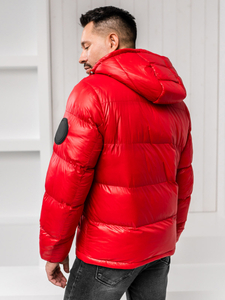 Homme Blouson d'hiver matelassé Rouge Bolf 5M3198