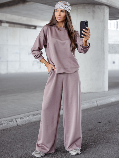 Survêtement deux pièces zippé femme Beurre Cappuccino Bolf 821111