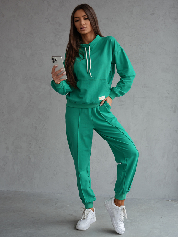 Ensemble de survêtement deux pièces femme vert Bolf 82162