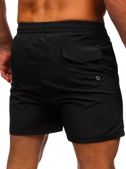 Short de bain pour homme noir Bolf XL018