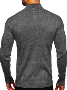 Pull à col montant pour homme graphite Bolf S8279