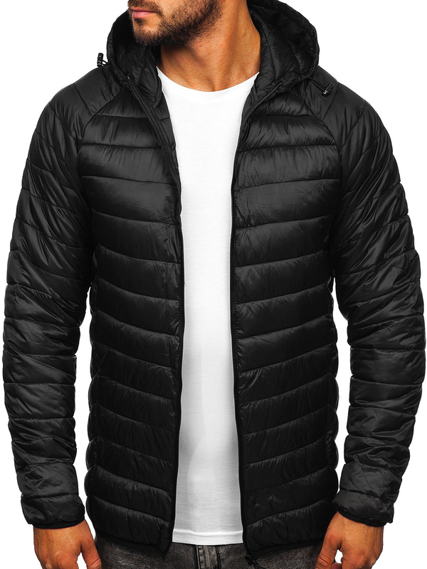 Blouson de transition matelassé pour homme noir Bolf 58M13021