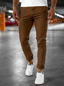 Pantalon chino pour homme marron Bolf 1146