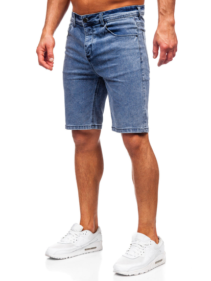 Homme Pantalon court en jean Bleu foncé Bolf MP0274BS