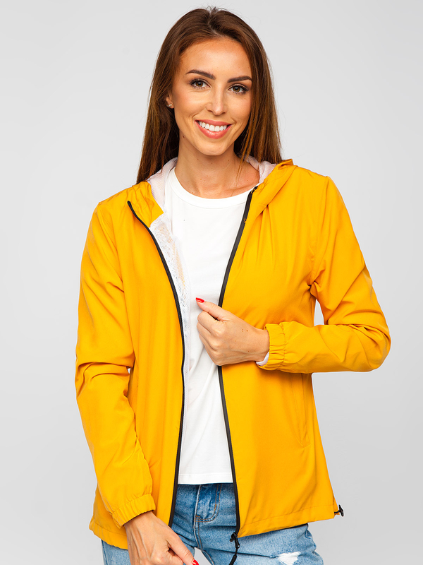 Blouson coupe-vent de transition camel pour femme sportif Bolf