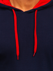 Sweat-shirt à capuche pour homme bleu foncé Bolf 146312