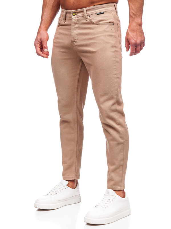Pantalon en tissu pour homme beige Bolf GT