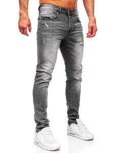 Homme Pantalon en jean slim fit Noir Bolf MP0054N