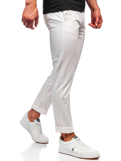 Pantalon chino pour homme blanc Bolf 1143