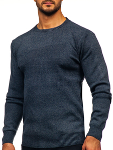 Homme Pull Bleu foncé Bolf S8712