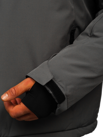 Blouson d'hiver sportif pour homme graphite Bolf HH011