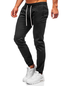 Pantalon jogger pour homme noir Bolf 1145
