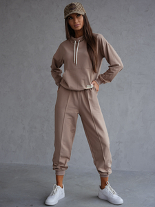 Ensemble de survêtement deux pièces femme cappuccino Bolf 82162