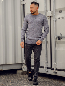 Homme Pull Bleu foncé Bolf 8529A