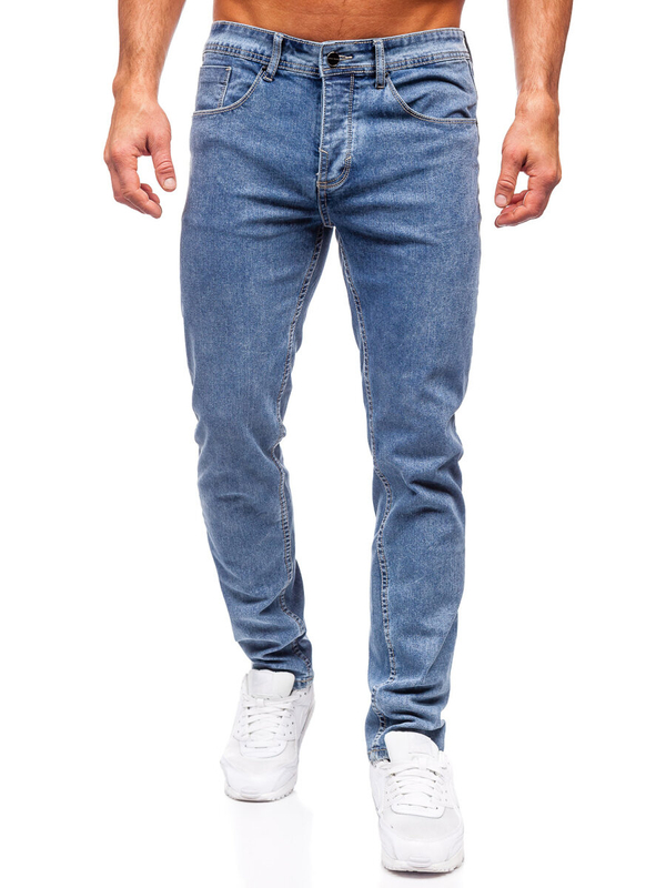 Homme Pantalon en jean slim fit Bleu foncé Bolf MP0192BC