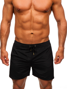 Short de bain pour homme noir Bolf XL018